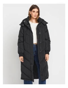 All Day Long Puff Jacket in Black