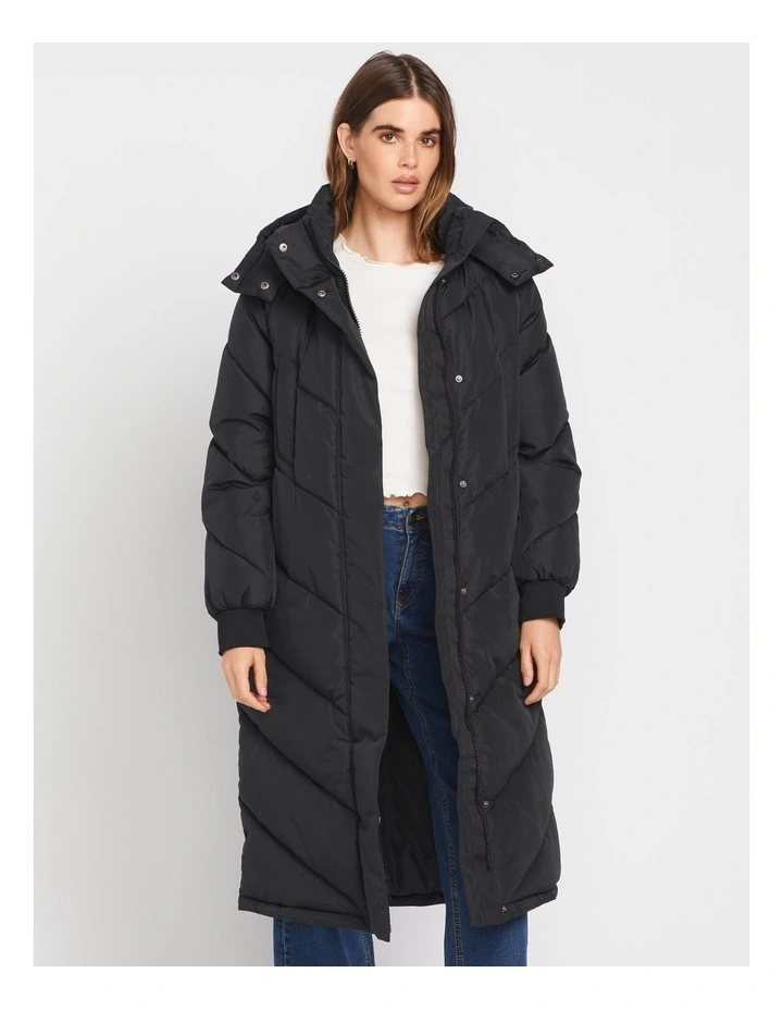 All Day Long Puff Jacket in Black image 1