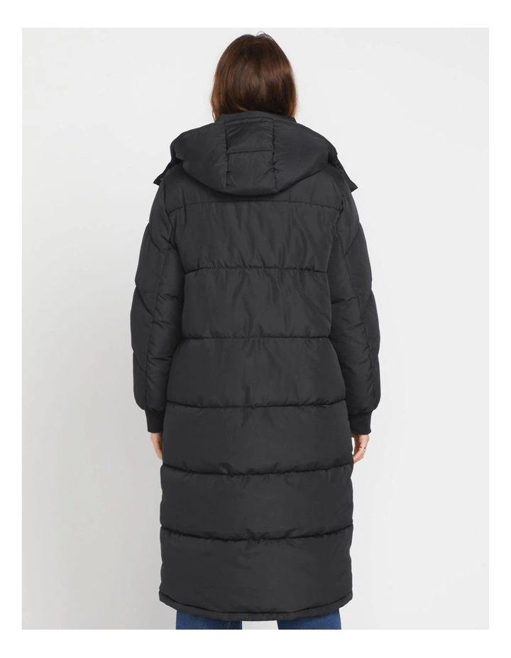 All Day Long Puff Jacket in Black image 2