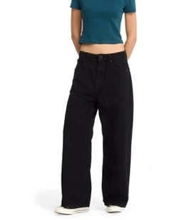 Beggy Denim Jeans in Black Combo