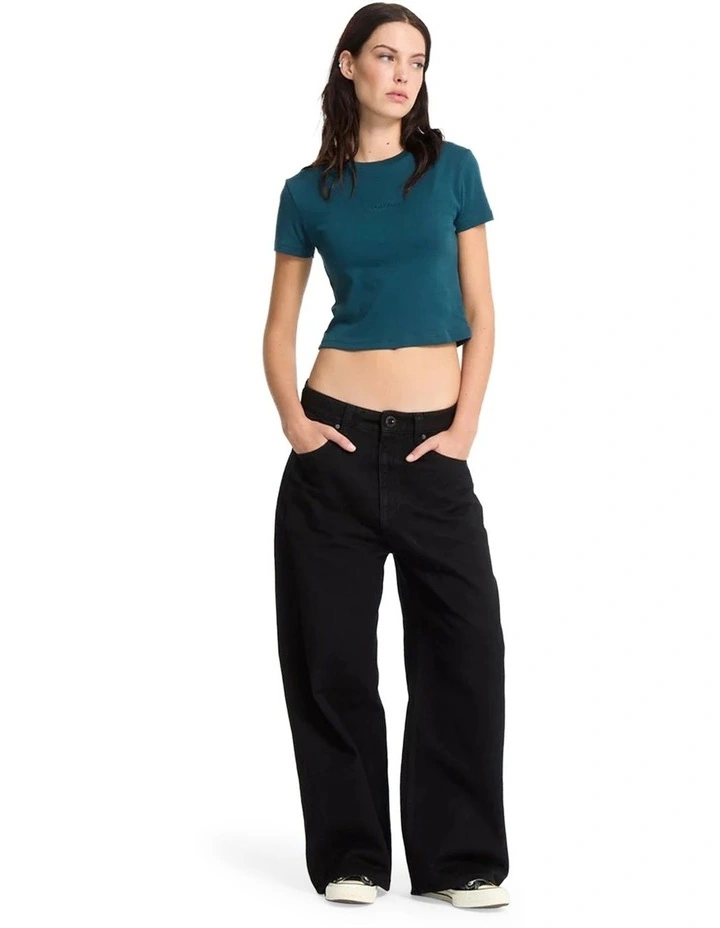Beggy Denim Jeans in Black Combo image 4