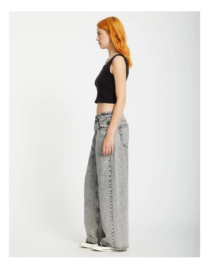 Beggy Denim Jeans in Grey Vintage image 3