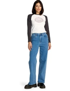 Stoned Boyfriend High rise Jeans in Blue
