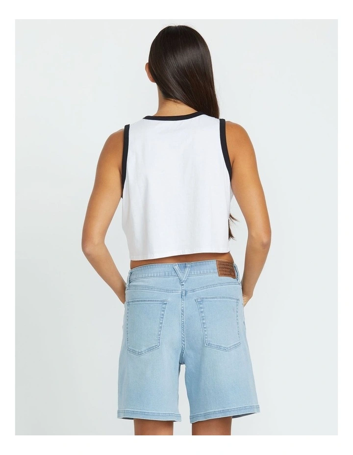 Strait Up Long Shorts in Blue Drift image 2