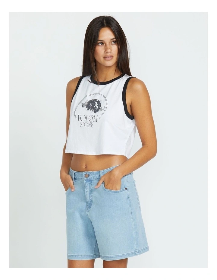 Strait Up Long Shorts in Blue Drift image 3