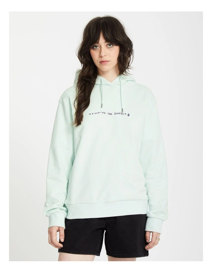Flowish Pullover Hoodie in Cloud Blue image 1
