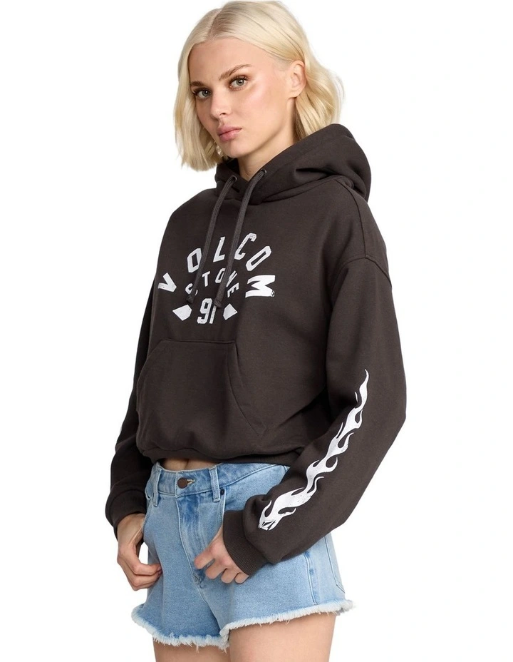 1991 Mini Pullover Hoodie in Vintage Black image 3