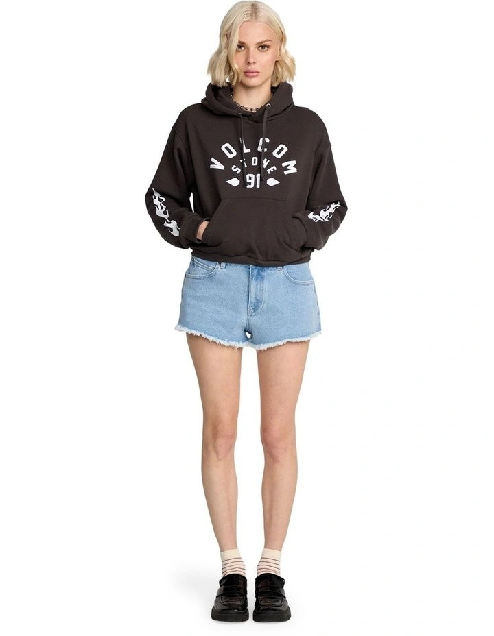 1991 Mini Pullover Hoodie in Vintage Black image 4