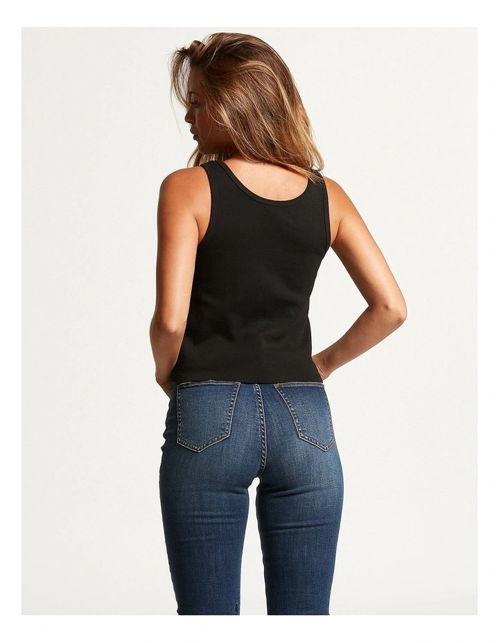 One Of Each Baby Tank in Black image 2