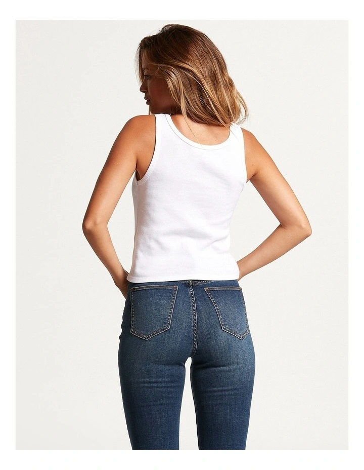 One Of Each Baby Tank in White image 2