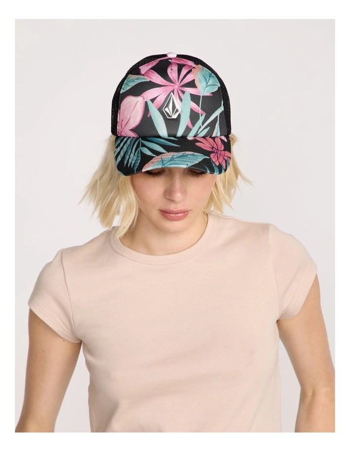 Into Paradise Trucker Cap in Reef Pink image 3