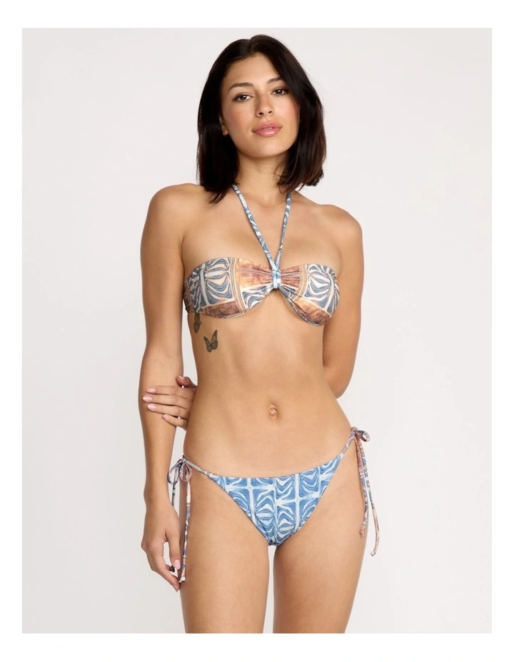 Fa Emma Rushton Bandeau Bikini Top in Multi image 1