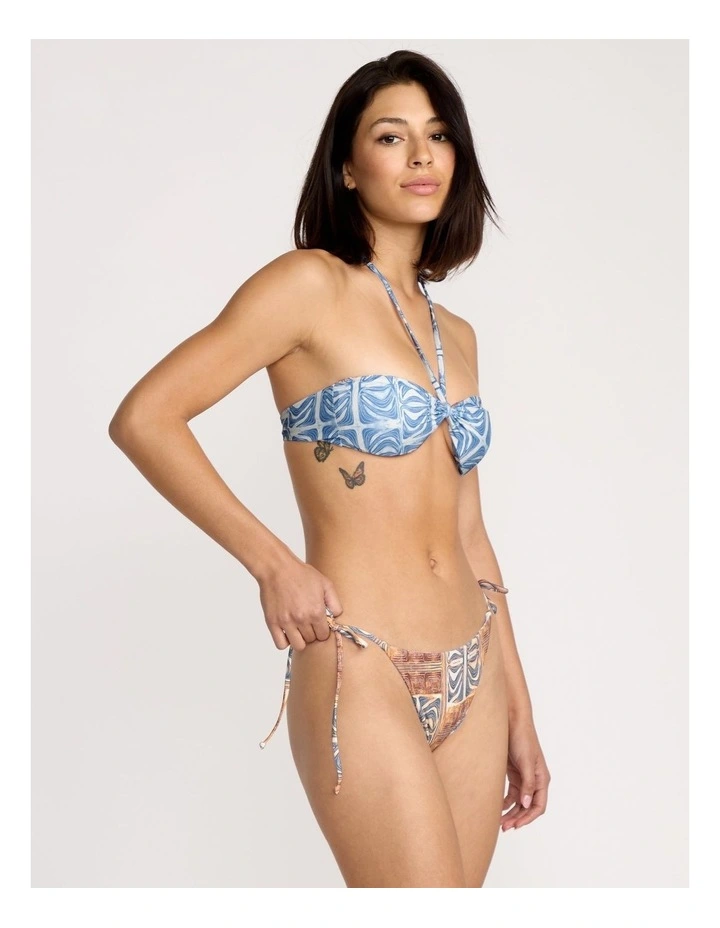 Fa Emma Rushton Bandeau Bikini Top in Multi image 3