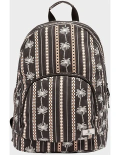 Schoolyard Canvas Backpack in Black Combo
