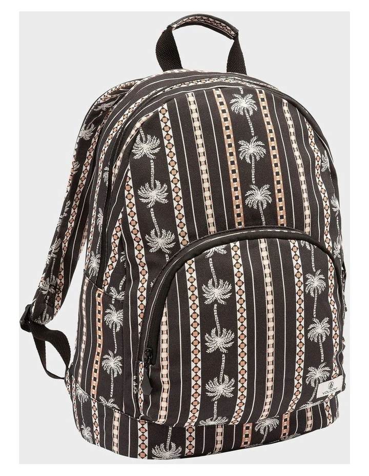 Schoolyard Canvas Backpack in Black Combo image 3