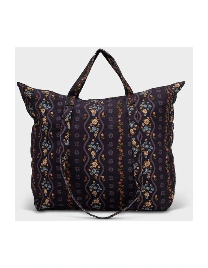 Schoolyard Canvas Tote in Black image 2