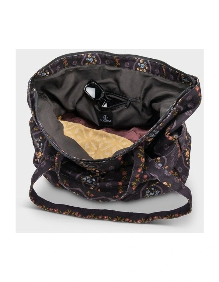 Schoolyard Canvas Tote in Black image 3