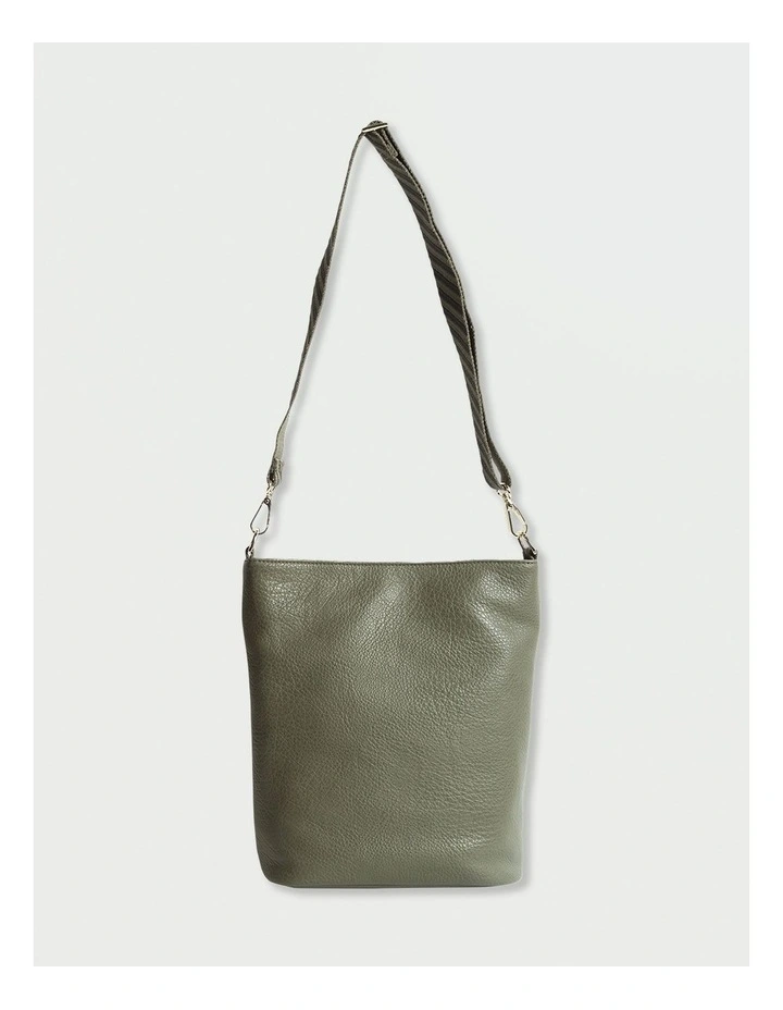 Strapped Shoulder Bag in Army image 2