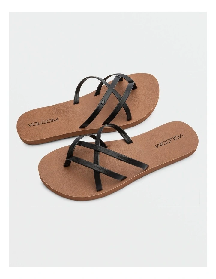 New School II Sandals in Black image 1
