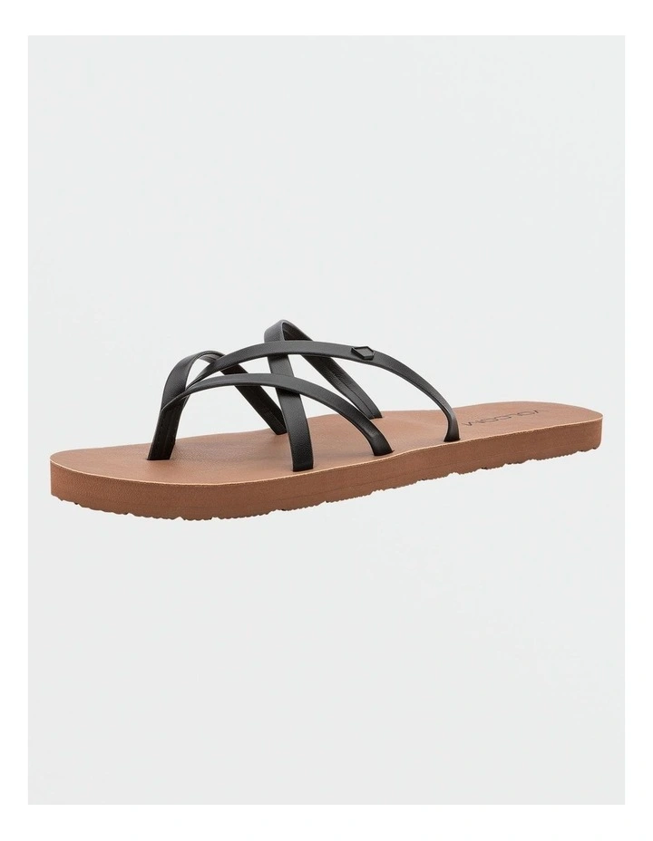 New School II Sandals in Black image 2