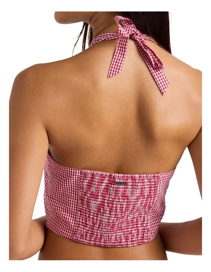 Whats Ur Damage Halter Top in Red image 4