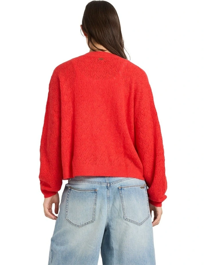 Beach Please Cardigan Fiesta Red image 2