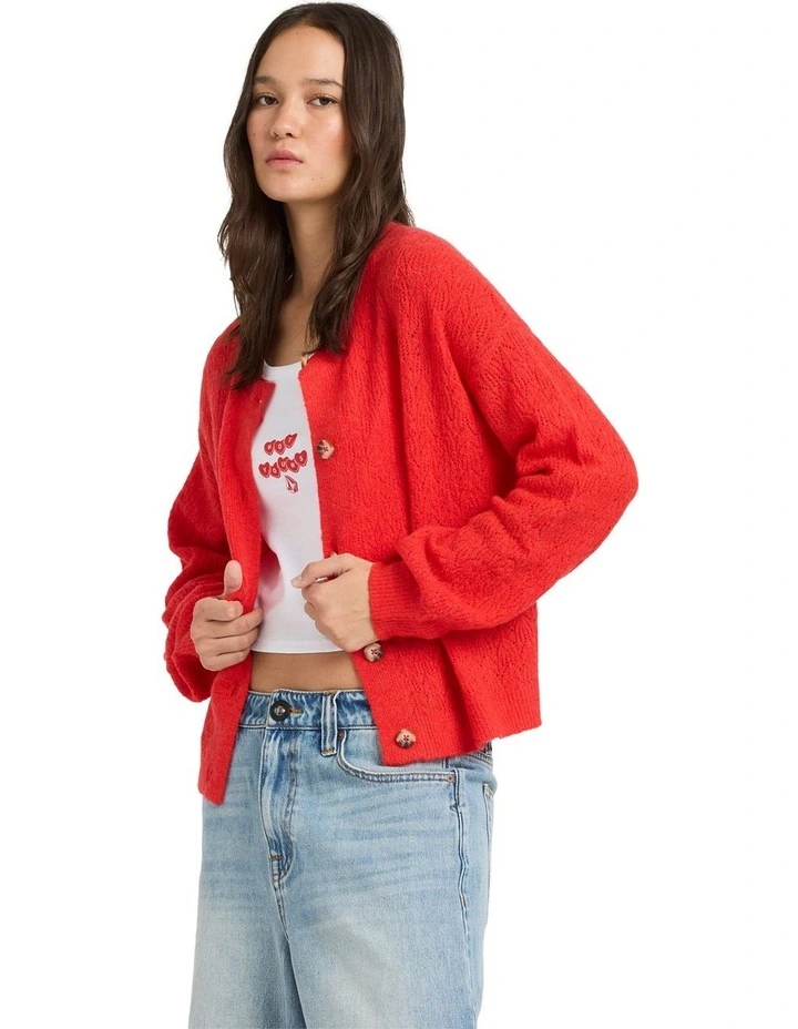 Beach Please Cardigan Fiesta Red image 3