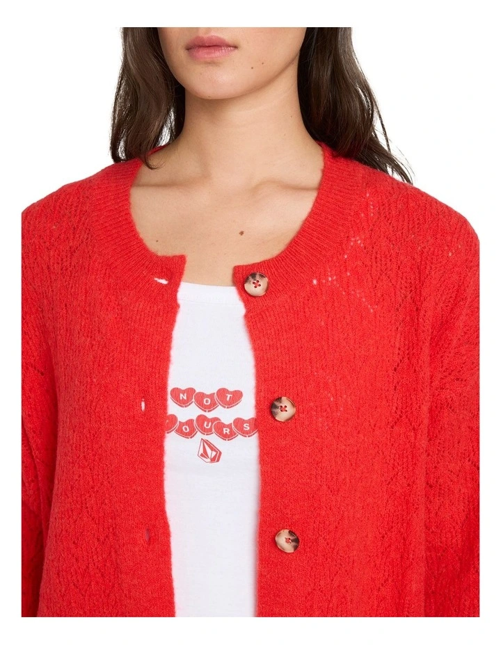 Beach Please Cardigan Fiesta Red image 4