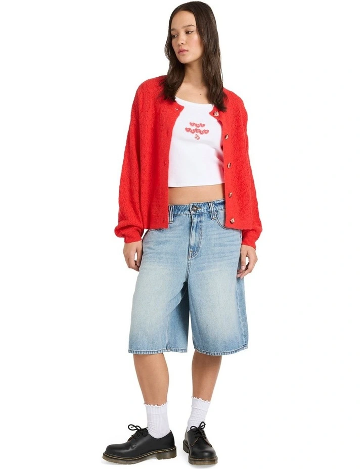 Beach Please Cardigan Fiesta Red image 5