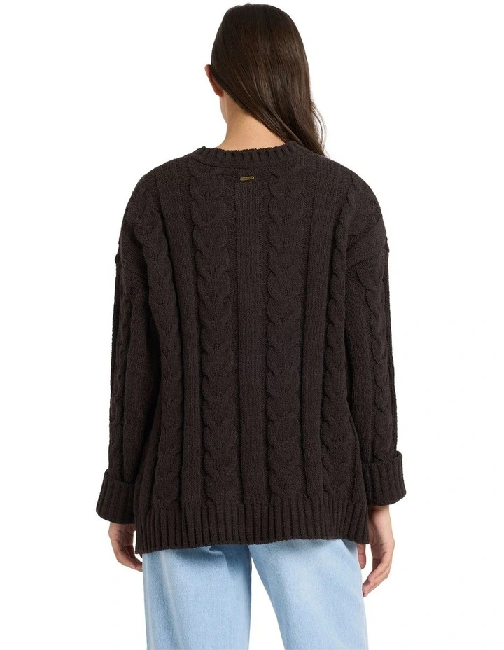 Cable Cover Crew Neck Vintage Black image 2