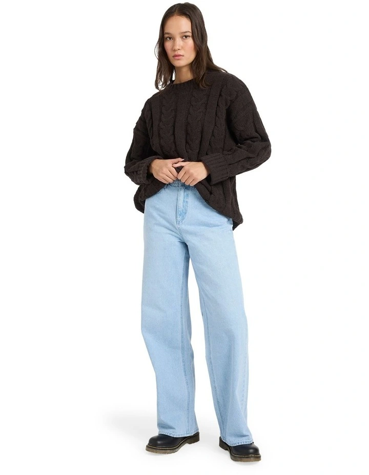 Cable Cover Crew Neck Vintage Black image 5