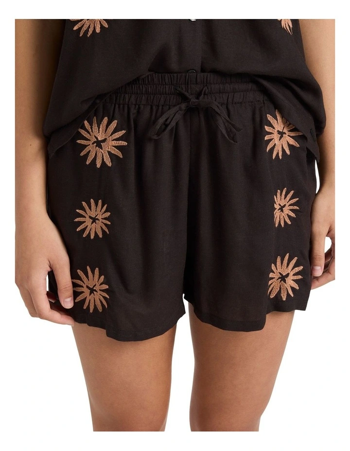 Florez Elastic Waist Shorts Vintage Black image 4