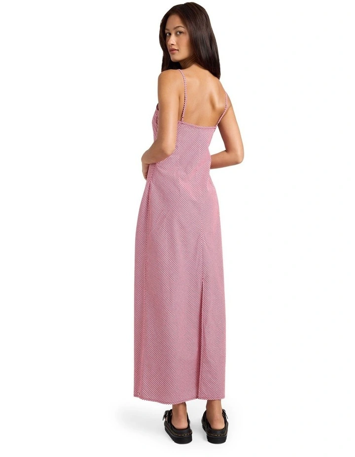 Slippy Maxi Dress in Red image 2