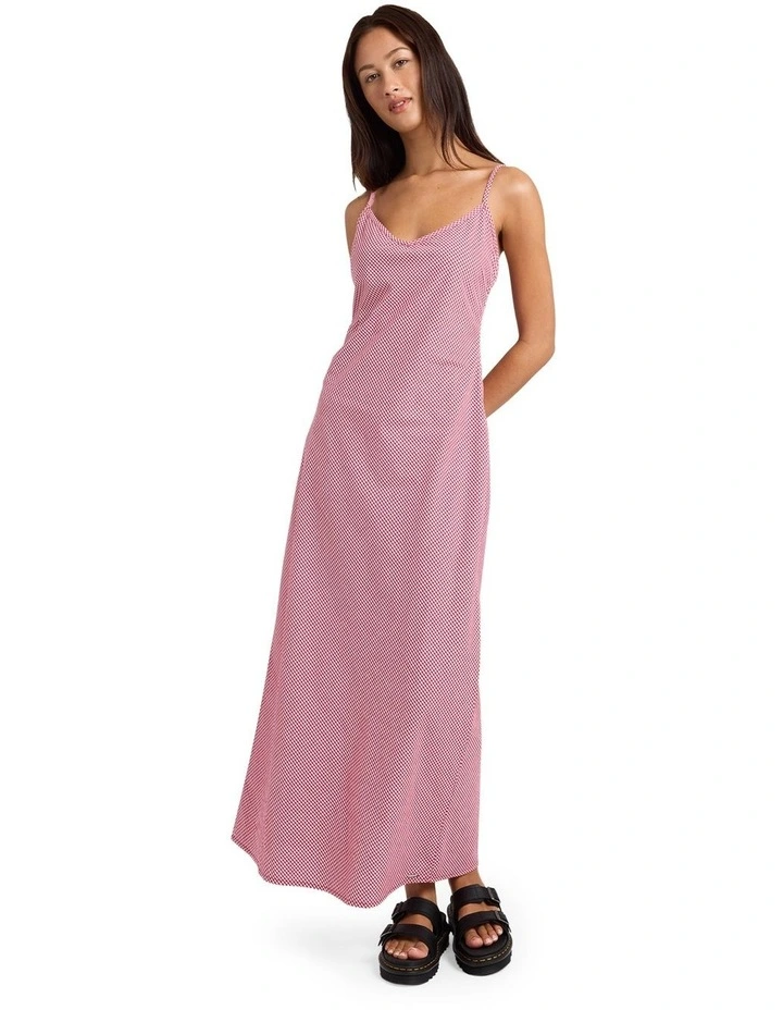 Slippy Maxi Dress in Red image 5