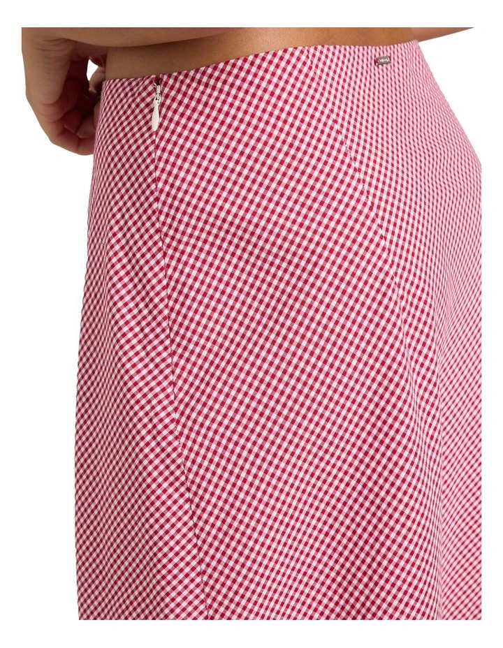 Psychonic Maxi Skirt in Red image 4