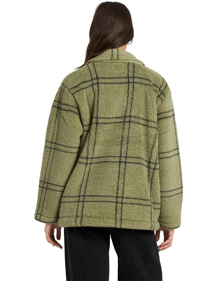 Supa Sonical Shacket in Moss Stone image 2