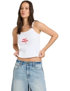 Trippin Tank Top White