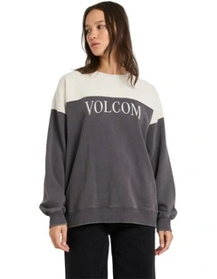 Stone Blocked Crew Neck Vintage Black