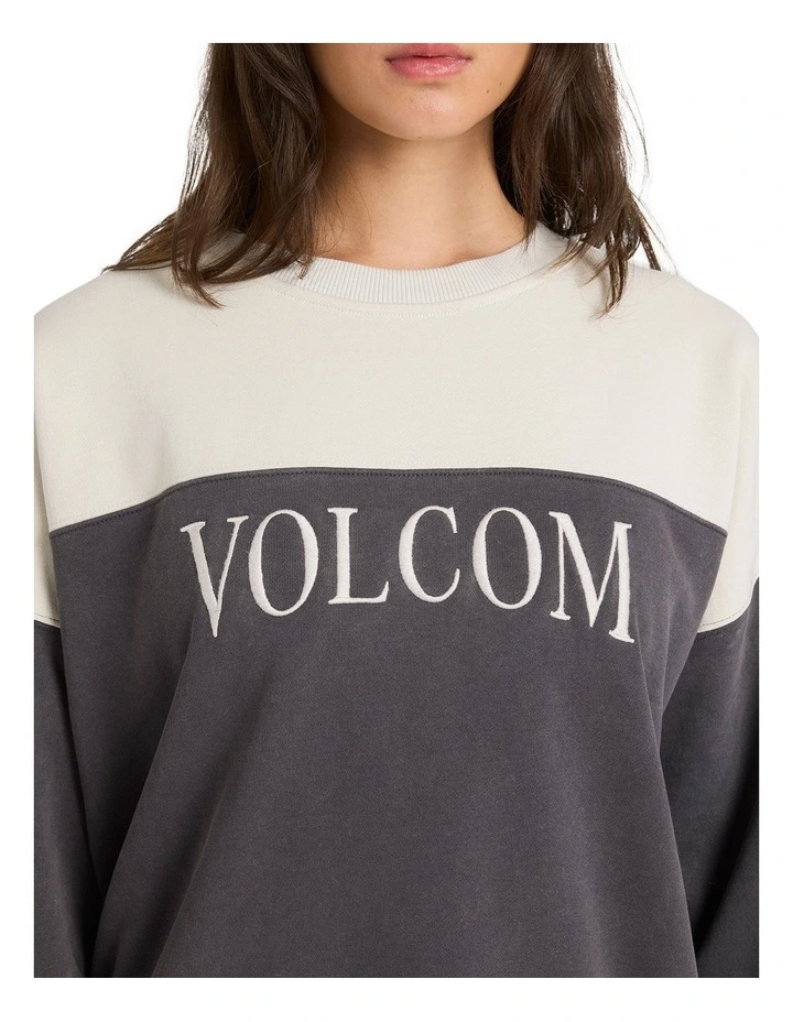 Stone Blocked Crew Neck Vintage Black image 4