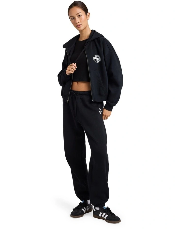 Get Up Zip Up Hoodie in Black image 5