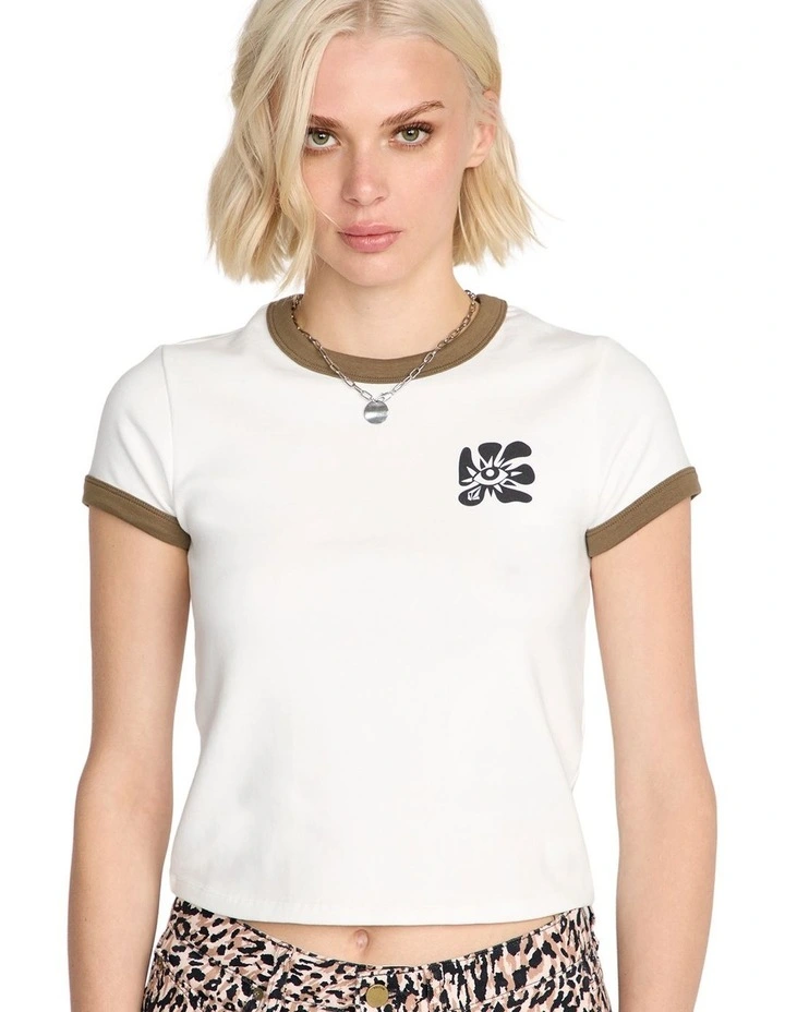 Stoney Time Ringer T-Shirt in Star White image 4