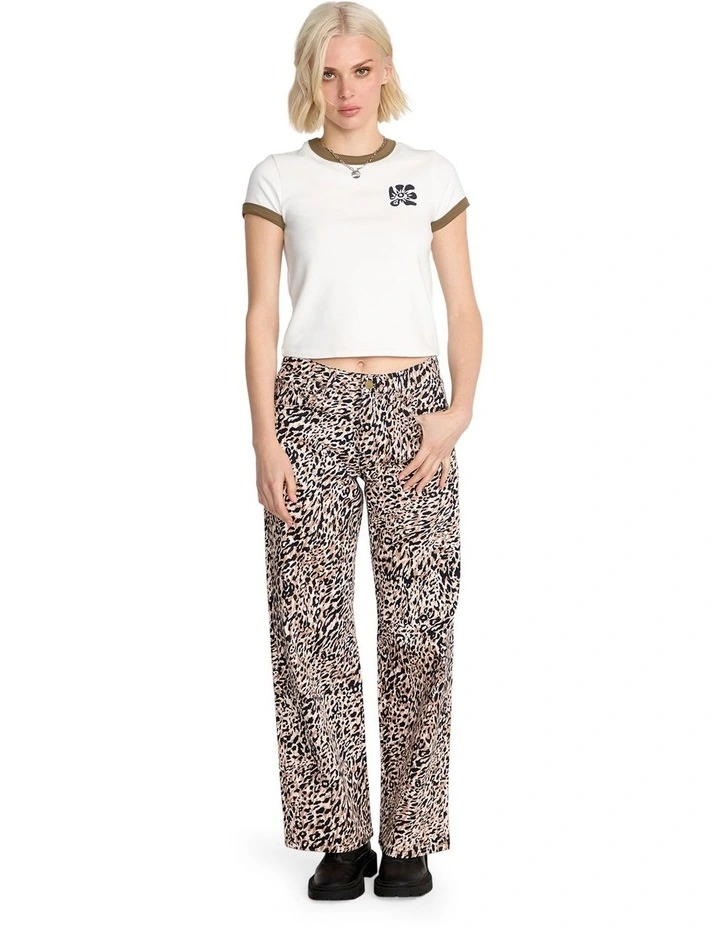 Stoney Time Ringer T-Shirt in Star White image 5
