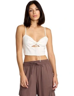Money Mama Cami Tank Top in Star White