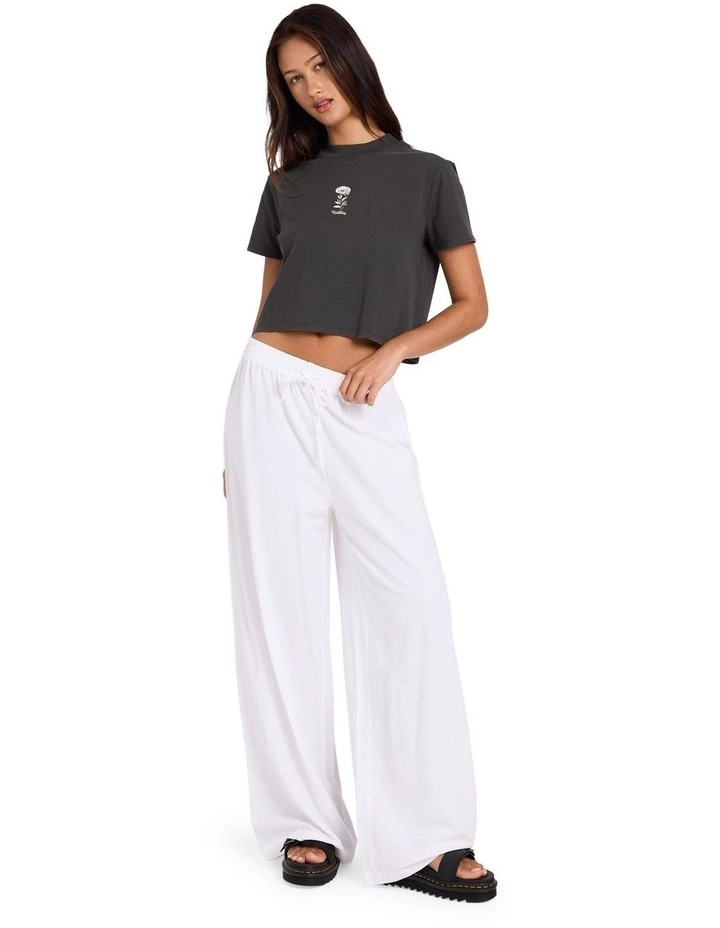 Backbeatz Solid Pants in White image 1