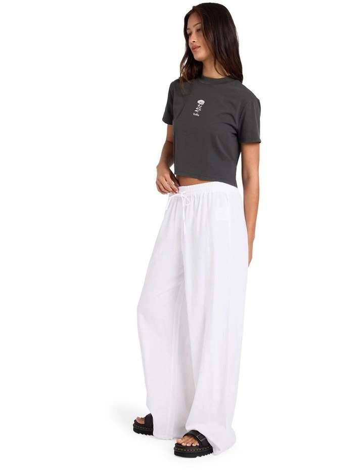 Backbeatz Solid Pants in White image 3