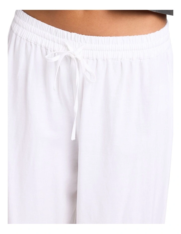 Backbeatz Solid Pants in White image 4