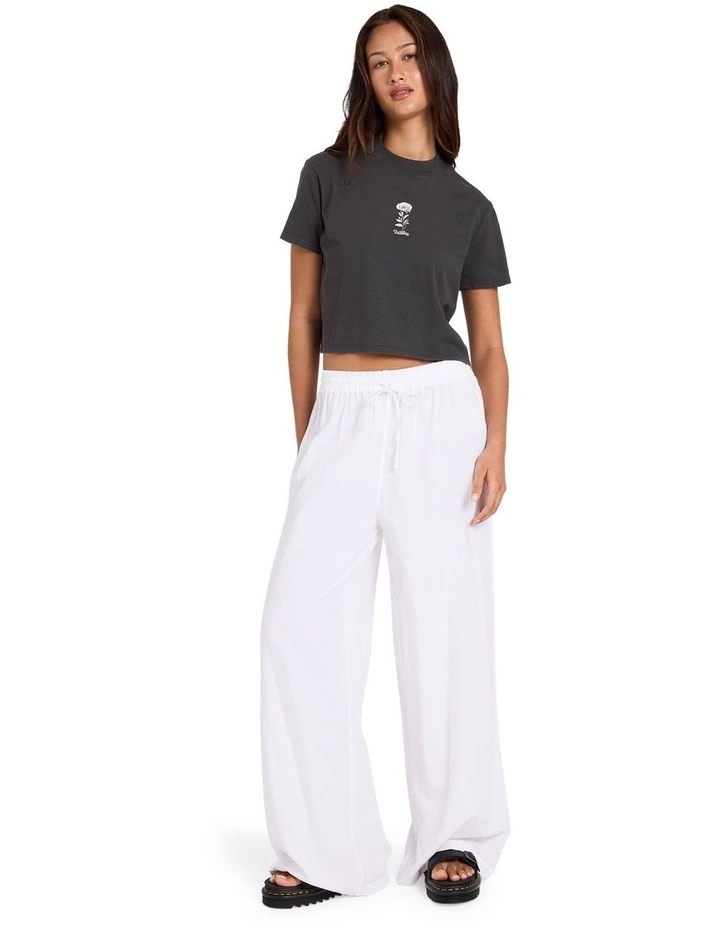 Backbeatz Solid Pants in White image 5