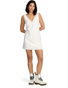 Money Mama Midi Dress in Star White