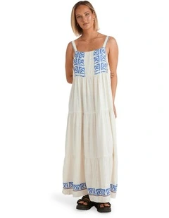 Fa Emma Rushton Maxi Dress in Vintage White