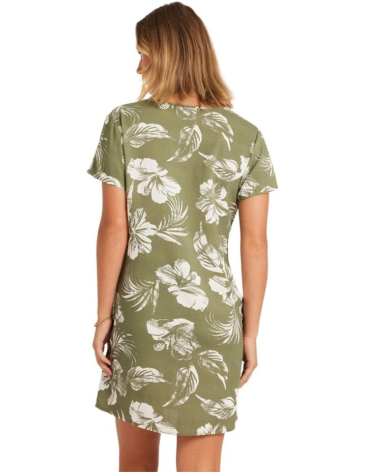 Vroom Service Mini Dress in Moss Stone image 2